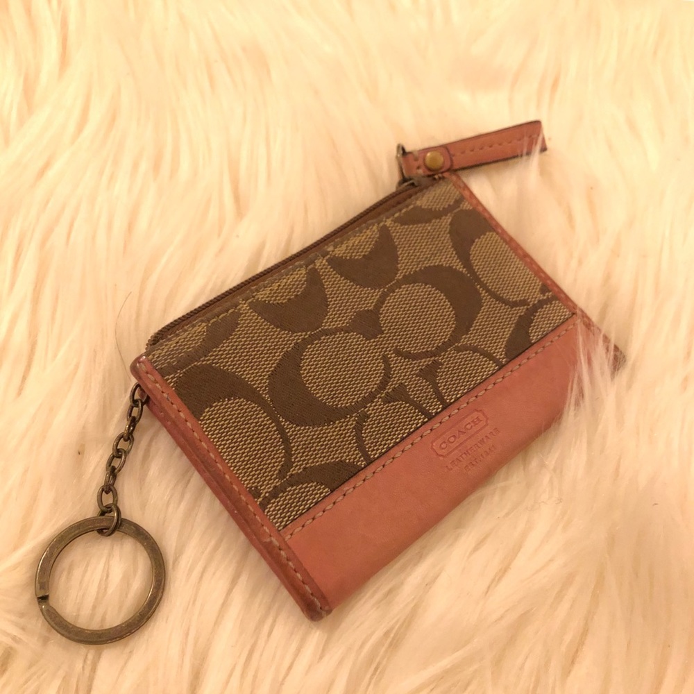 Authentic COACH key chain wallet
